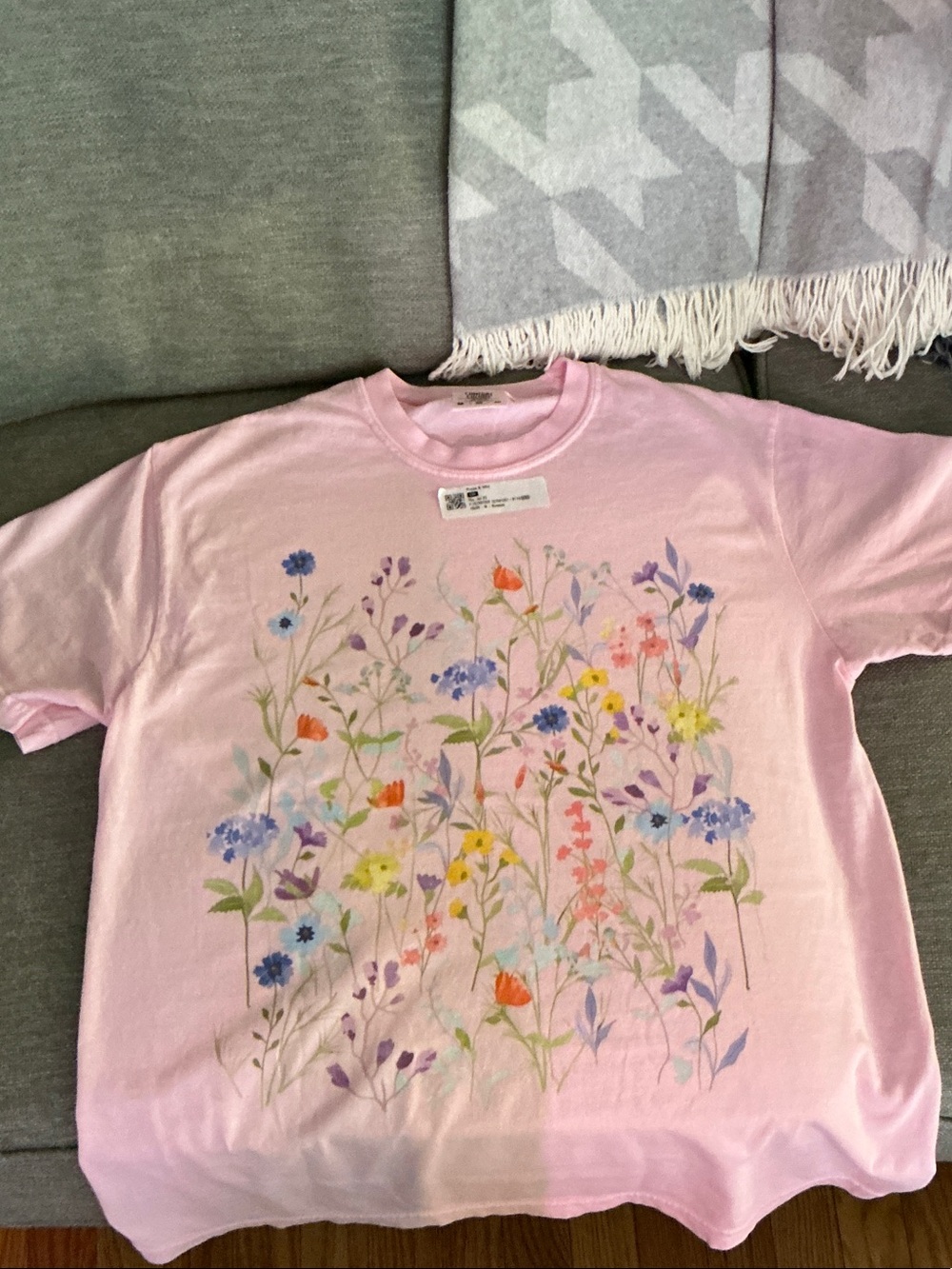 Floral Garden Pink Short Sleeve Tee